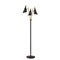 Homeroots Black Metal 3-Arm Floor Lamp22 x 19 x 66 in. 372554 - alternate 1